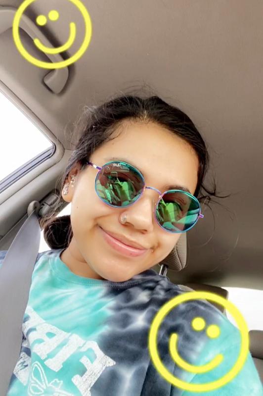 Customer photo for "obsessed with these glasses"