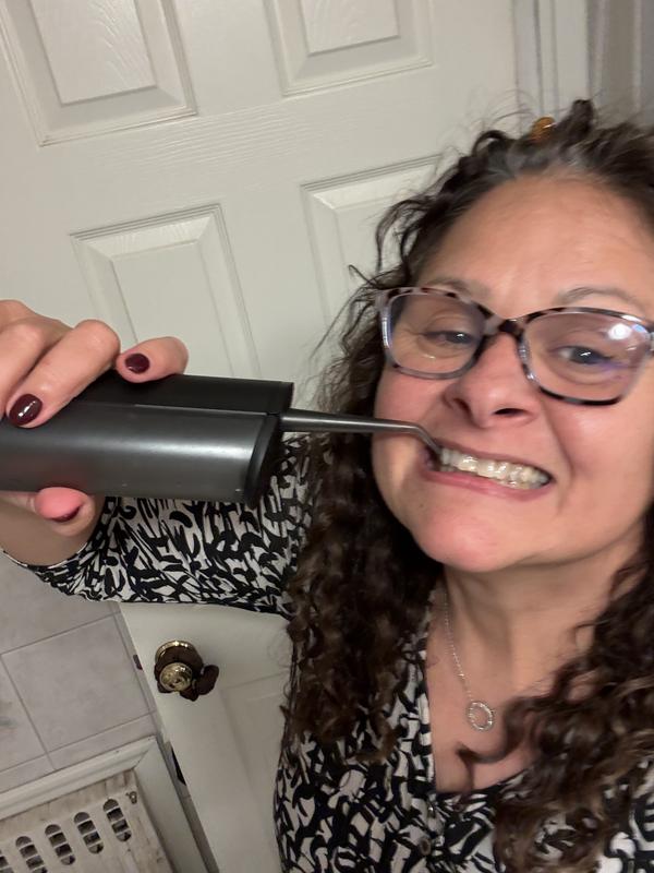 Customer photo for "Love how it plugs in to charge on the bottom"