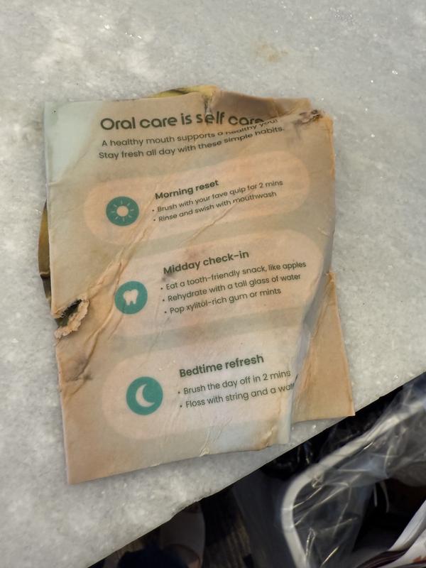 Customer photo for "Mouthwash Leak"