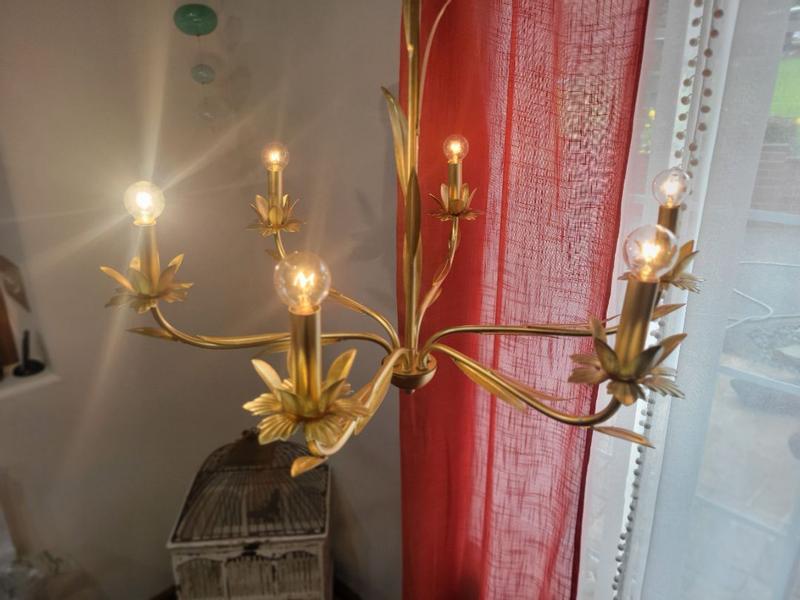 Maria  6900 Quoizel Maria 6-Light Gold Traditional Led, Damp Rated