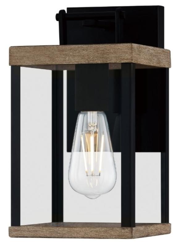 Quoizel Finn 1-Light 11-in H Matte Black Outdoor Wall Light
