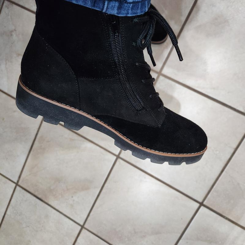 Vionic Water Repellent Suede Lace-Up Ankle Boots Larson