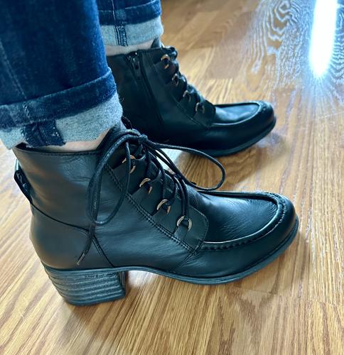 Miz Mooz Leather Side-Tie Ankle Boots - Baxter 