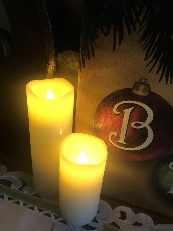 Luminara Set of 3 Assorted Pillars with Remote - QVC.com