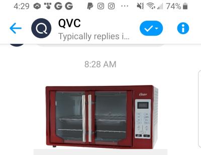 Oster Countertop XL Air Fry/Oven/Toast/Broil/Grill French Doors QVC# K65549  NEW