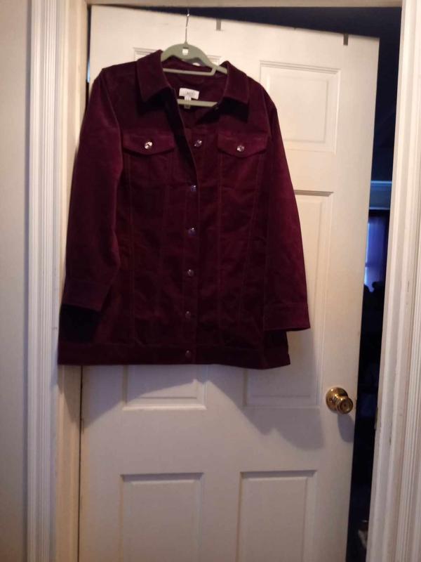 Denim Stretch Velveteen Regular Long Jacket