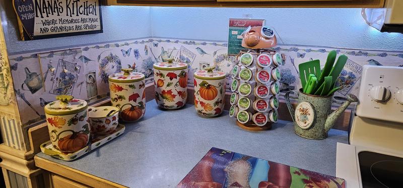 Temp-tations Floral Lace Set of (3) Lidded Canisters - QVC.com