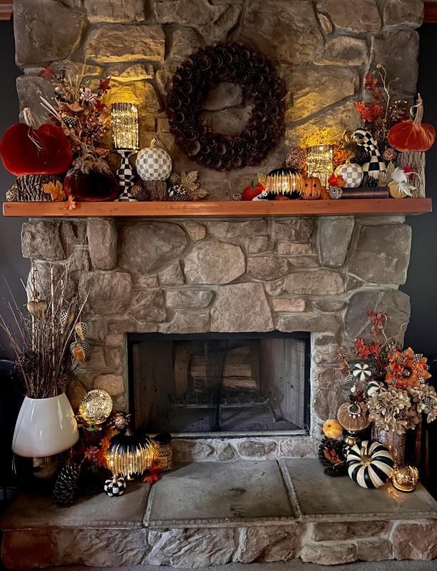 MacKenzie- Childs Set of 2 Pumpkins Small and Mini - QVC.com