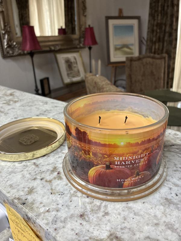 HomeWorx by Slatkin + Co. S/2 Midnight Harvest 18oz Candles - QVC.com