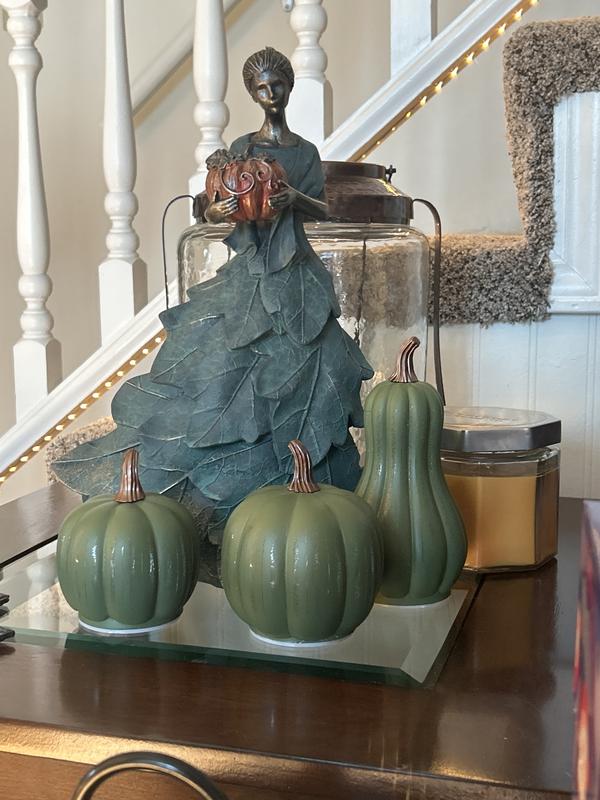 Set of 3 Mini Starry Night Glass Pumpkins & Gourd by Valerie - QVC.com