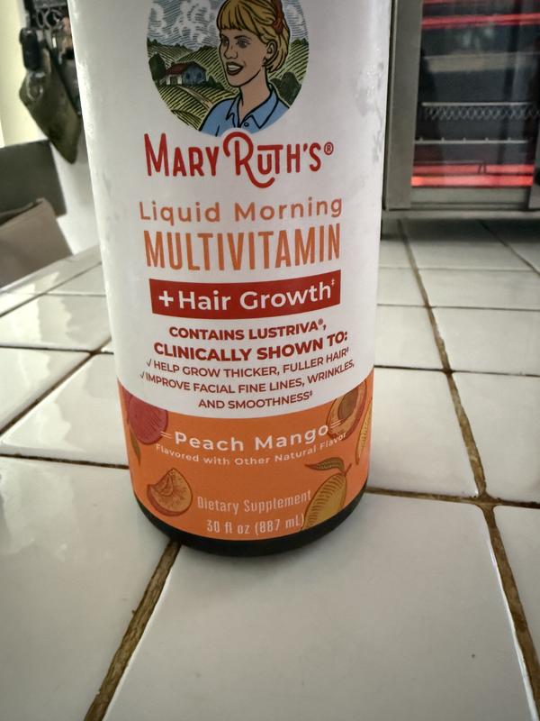MaryRuth's Liquid Morning Multivitamin Peach Mango 30-oz Serving - QVC.com