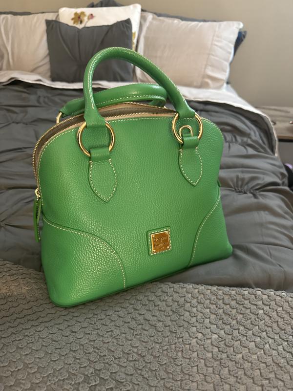 Dooney & Bourke Lucca Pebble Leather Satchel with Crossbody