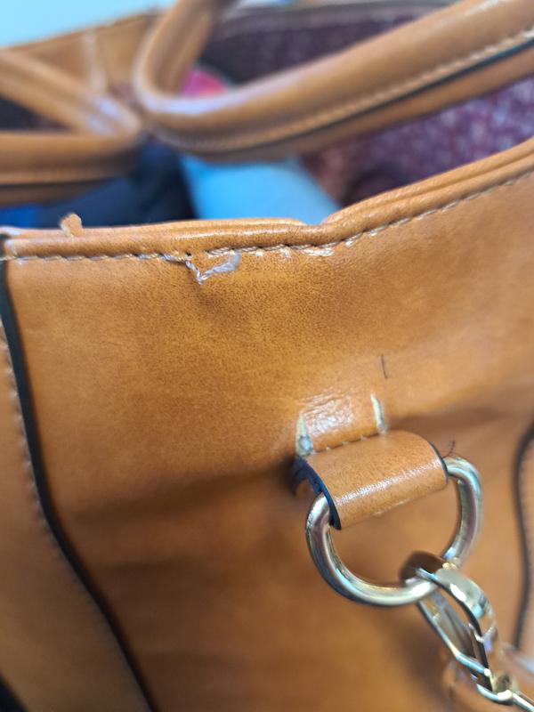 Badgley Mischka Julia Tote Weekender Travel Bag - Tan - QVC.com