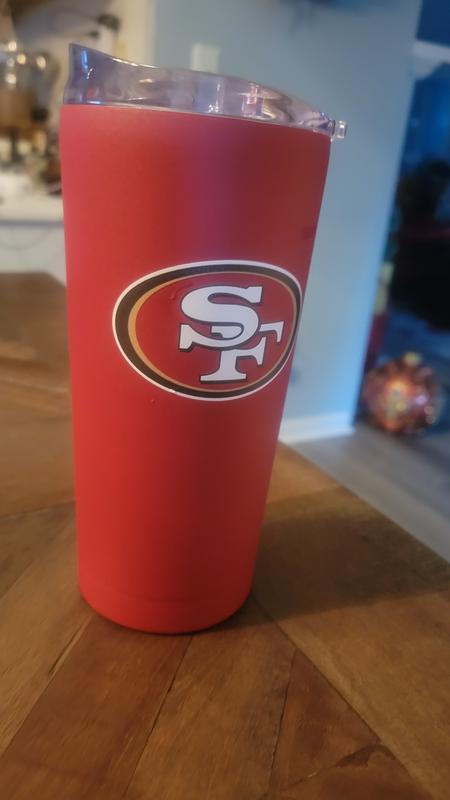 49er Red/Black Glitter Tumbler