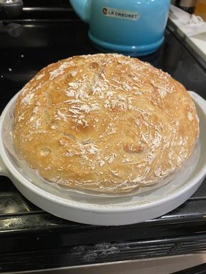 KitchenAid Bread Bowl with Baking Lid, Grey Speckle - Worldshop