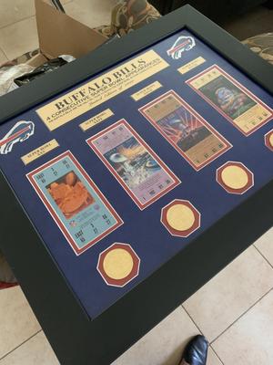 Buffalo Bills 4 Consecutive Super Bowl Appearances Ticket Collection