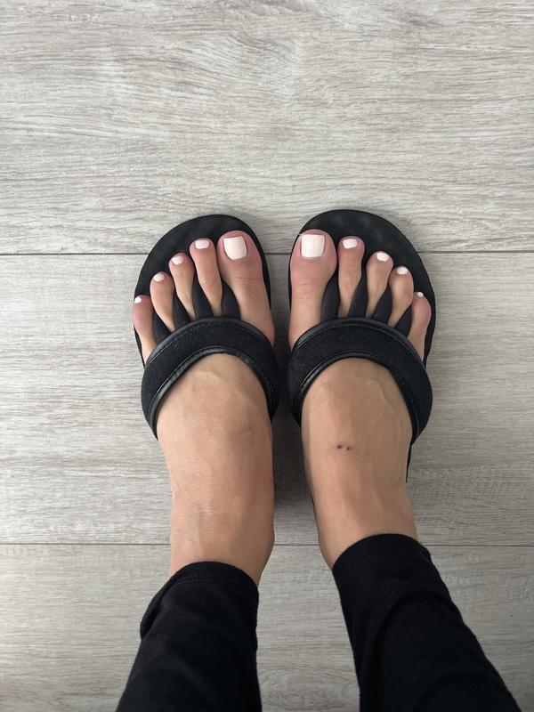 Pedi Couture On The Go Pedicure Sandal with Rubber Sole QVC