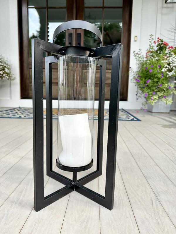 How to Make an Oversized Glass Candle Lantern  Glass candle lantern,  Outdoor candle lanterns, Candle lanterns