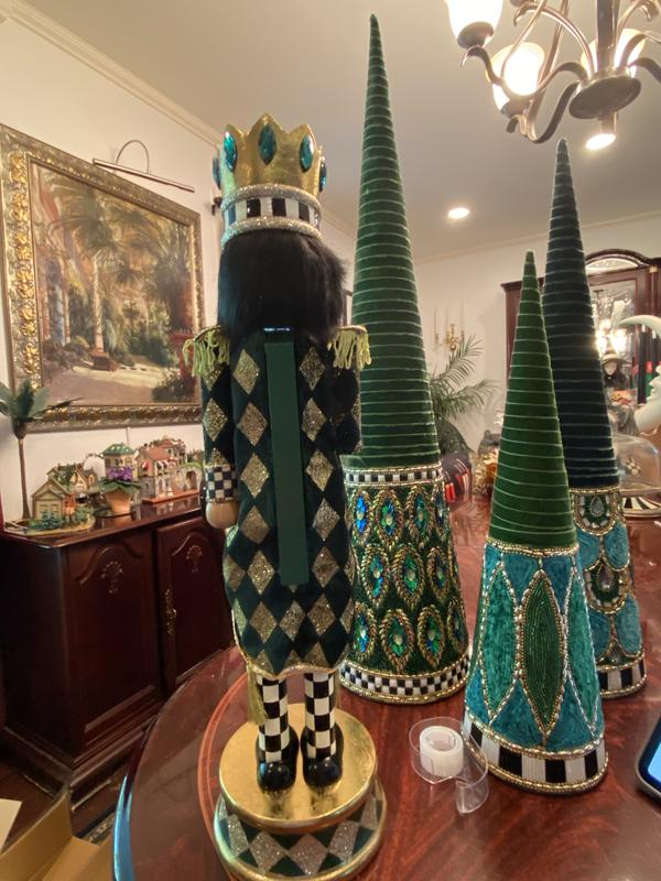 MacKenzie- Childs Emerald Luxe Nutcracker - QVC.com