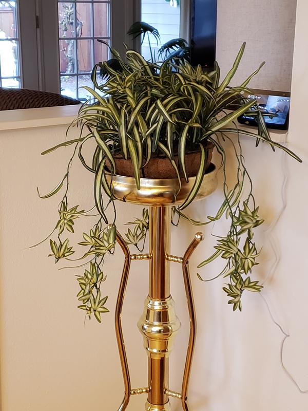 Garden Reflections 30" Faux Spider Plant Hanging Basket - QVC.com