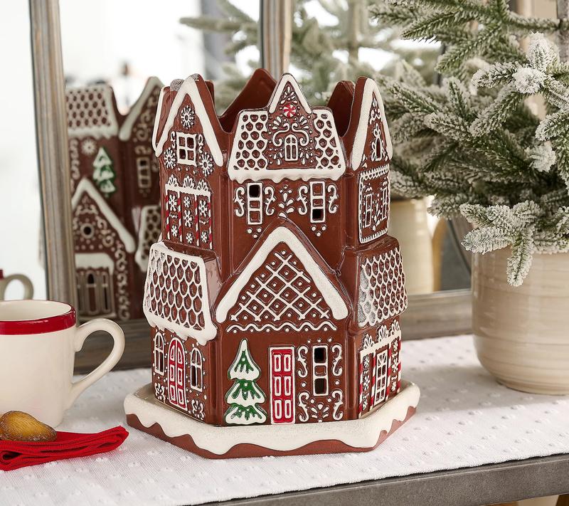 HomeWorx by Slatkin + Co. Gingerbread Village Luminary - QVC.com