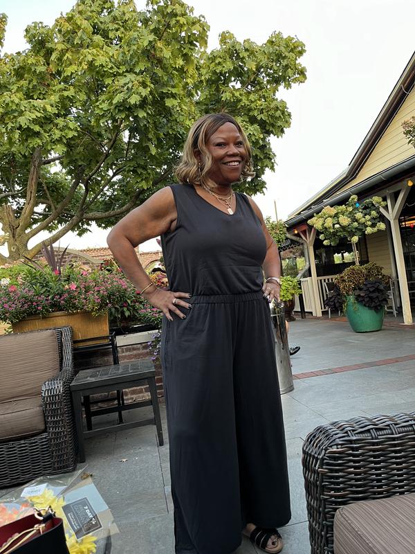 Bumblebella by Jill Martin Regular Dreamy Jersey Jumpsuit - QVC.com