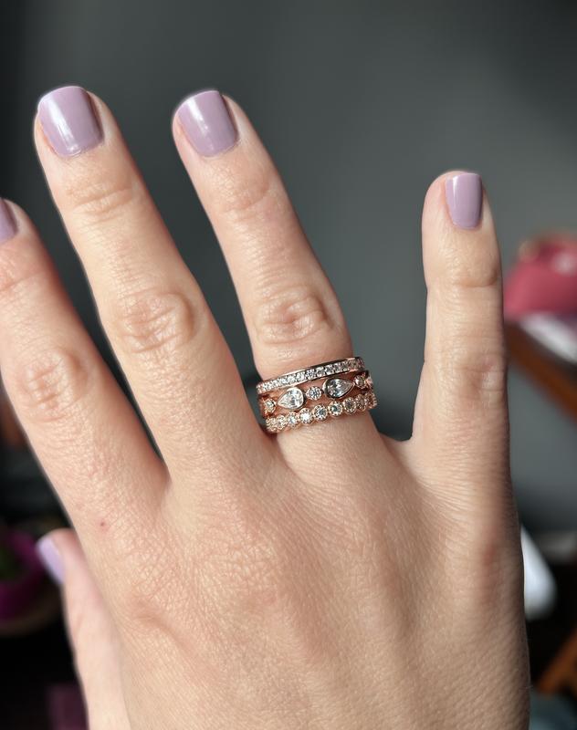 Qvc diamonique stackable fashion rings