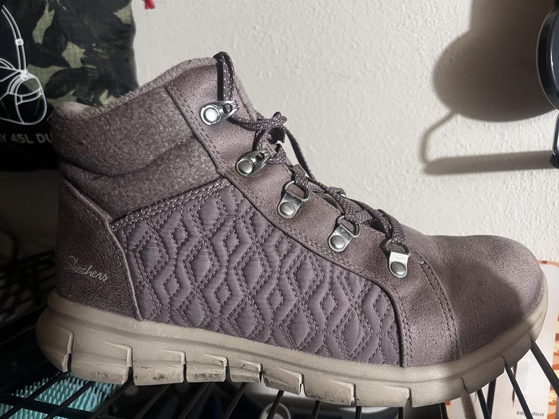 Skechers Synergy Water Repellent Quilt Hiker Boots Modern Femme