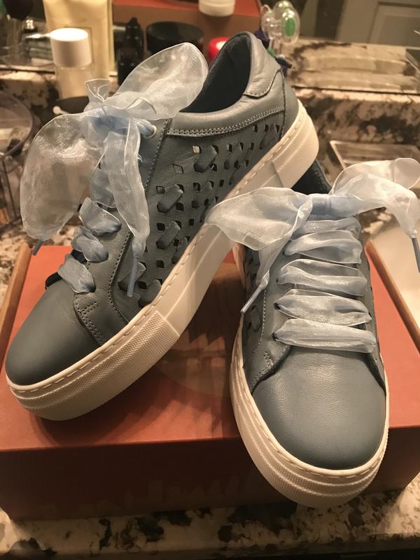Miz Mooz Leather Perforated Casual Sneakers - Murphie - QVC.com