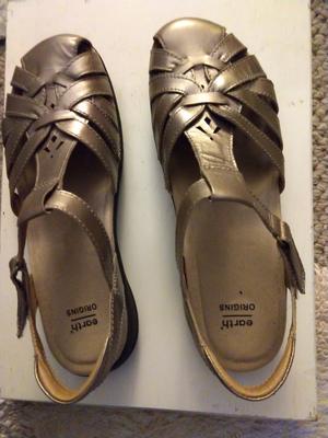 Earth Origins Leather Fisherman Sandals Savoy Sheva QVC