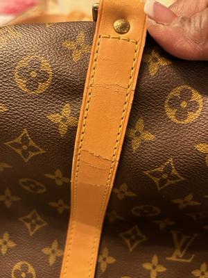 Pre-Owned Louis Vuitton Keepall Bandouliere Monogram 55 Brown