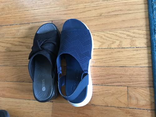 skechers engineered knit slingback sandals
