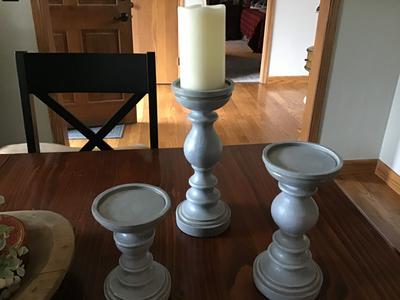 Healifty 3 Pcs Unfinished Wood Candle Holders Woodsy Decor Wood Candle –  WoodArtSupply