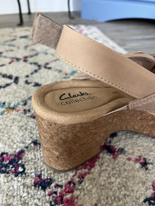 Clarks Collection Leather Wedges Nerisa Pace