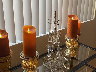 Refurbished: LUMINARA FLAMELESS CANDLE BATTERY POWERED SET OF 2 5/ 7