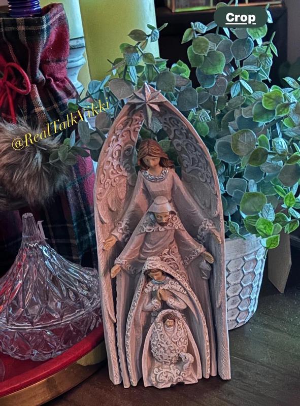 4-Piece Nested Holy Family with Angel by Valerie - QVC.com