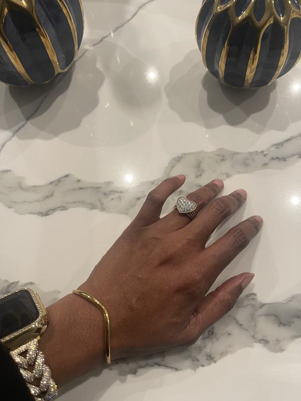 Affinity Diamonds Heart Diamond Ring, 1.00cttw, 14K Gold Affinity Diamonds Heart Diamond Ring, 1.00cttw, 14K Gold