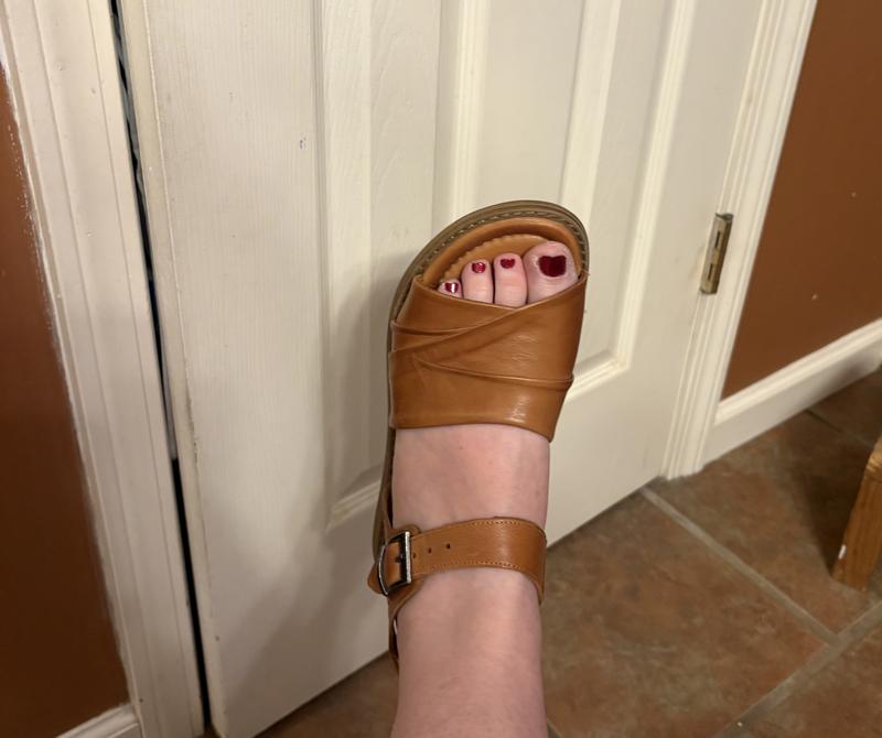 Miz Mooz Leather Adjustable Low Wedge Sandals - Haley - QVC.com