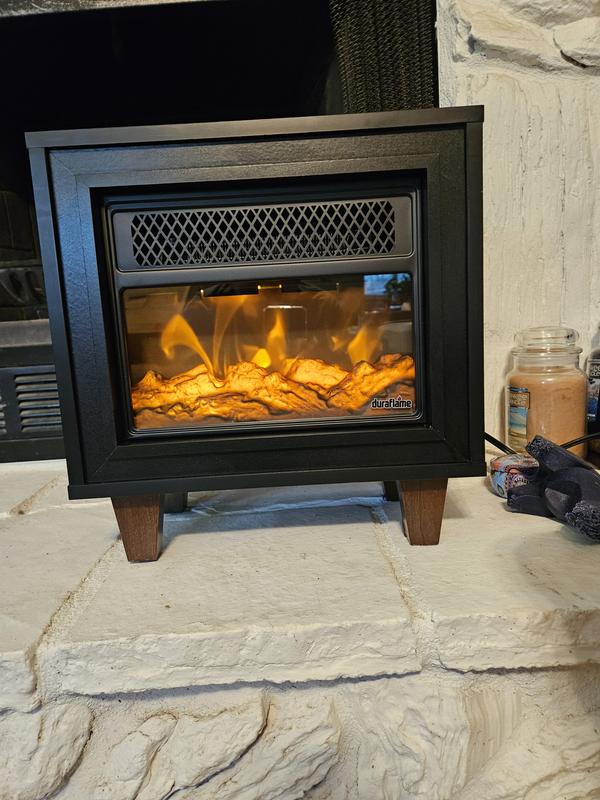 Duraflame Portable Electric Fireplace Heater wRemoveable Legs