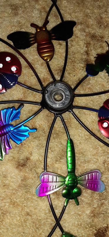 Temp-tations Outdoors Set of 2 Wind Spinners with Solar Lights