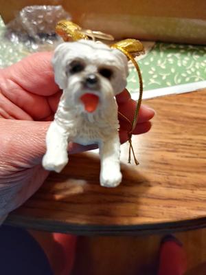 Mini Schnauzer Holiday Dog Ornament - Design Toscano