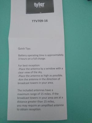 Manual de usuario del televisor LED portátil de 309722 pulgadas QVC E16