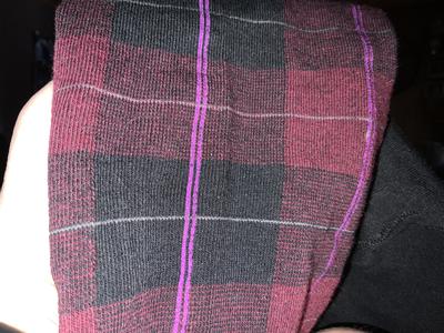 Glasgow Plaid Cotton Blend Sweater Tights
