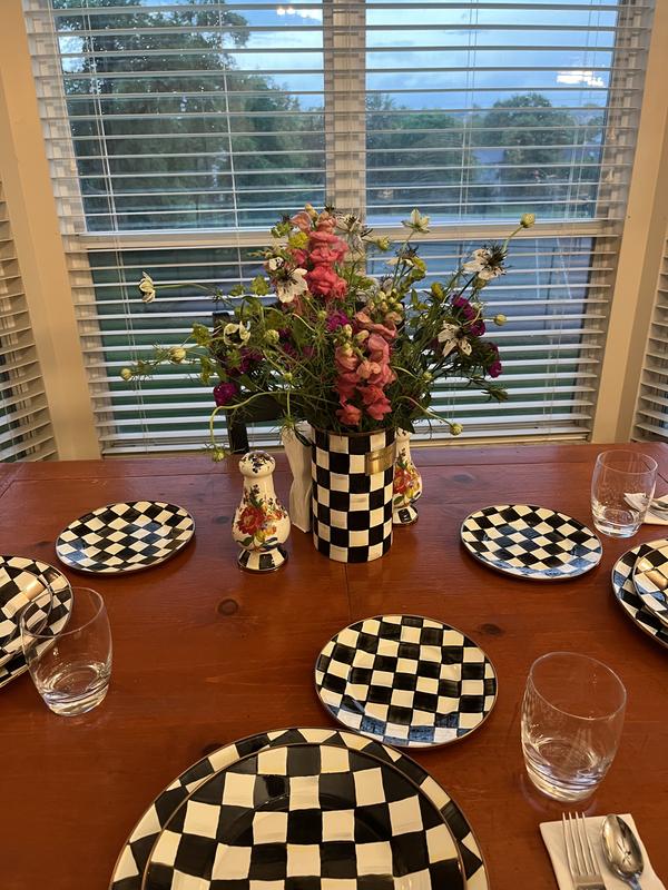 MacKenzie- Childs Set of Enamel Chargers