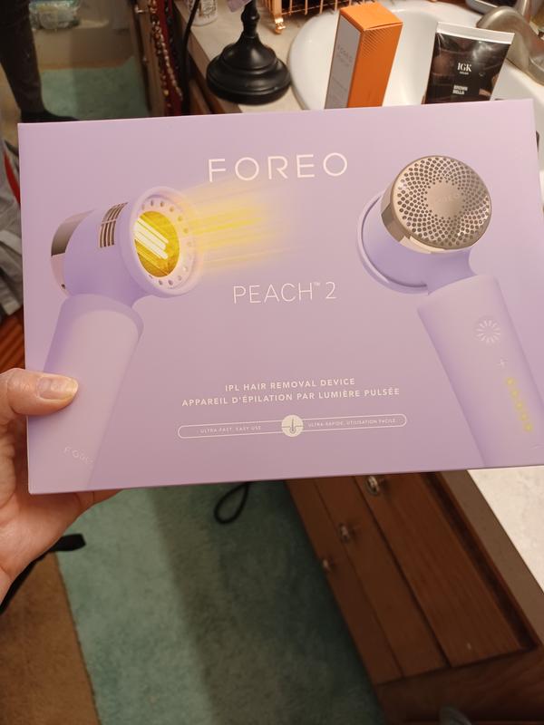 FOREO PEACH 2 IPL Hair Removal Device & Cooling Gels - QVC.com FOREO PEACH 2 IPL Hair Removal Device & Cooling Gels - QVC.com