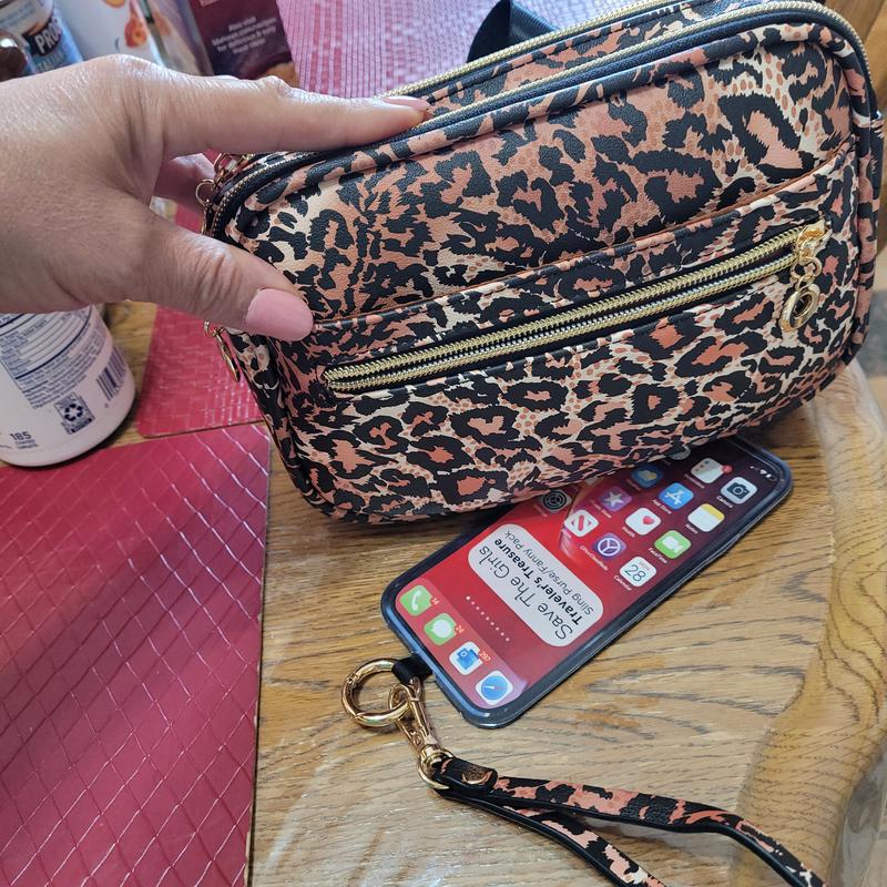 Save the Girls Sling Bag Phone Holder Accessory with Zippered