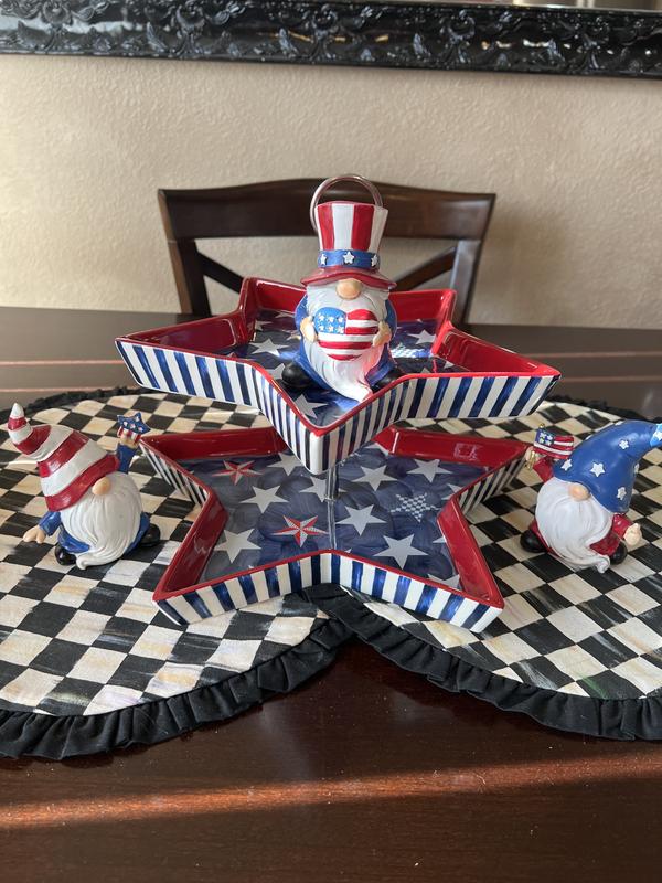 MacKenzie- Childs Royal Star Tiered Serving Stand - QVC.com