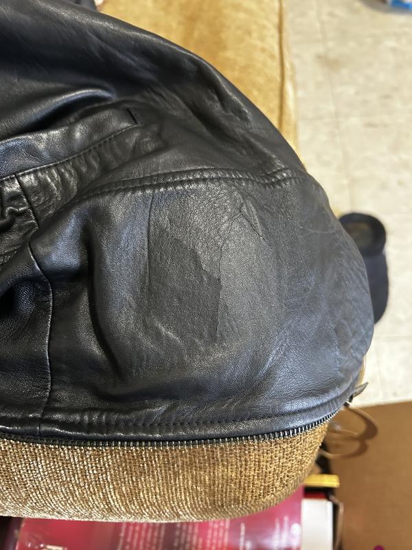 Denim & Co. Lamb Leather Zip Front Seamed Jacket with Pockets