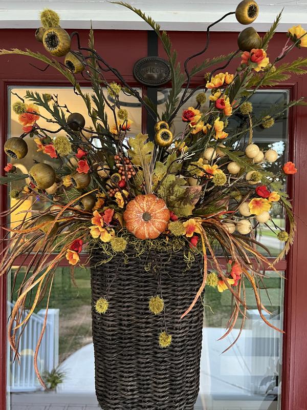 Indoor/Outdoor 17 Woven Door Basket by Lauren McBride