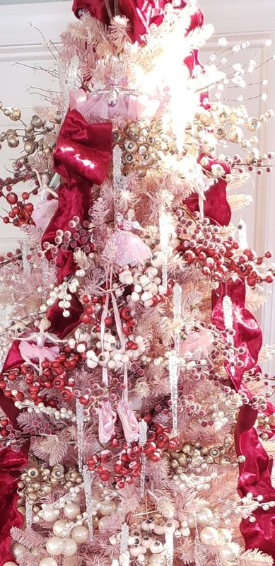 8.5' Christmas Tree with Color Flip LEDs by Kim Gravel - QVC.com